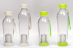 China Plastic water bottle Tea Tumbler with infuser factory