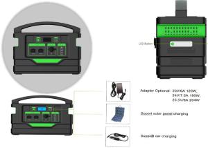 China Camping Portable Battery Power Station , 2000 Watt Solar Power Station factory