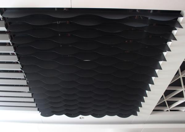 Architectural Decorating Curling Aluminium Baffle Ceiling False Suspended Strip