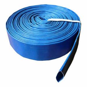 China Cheaper blue pvc layflat hose pvc discharge hose water discharge hose factory