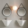 Buy cheap Modern Bathrooms Ceramic Wall Hung Basin Functional With Easy Clean Glaze from wholesalers