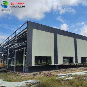 China Custom Steel Structure Building with Galvanized Frame and Sandwich Panels on sale