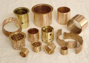 China Oil Apertures Wrapped Bronze Plain Bush Bearing For Engineering Machines factory