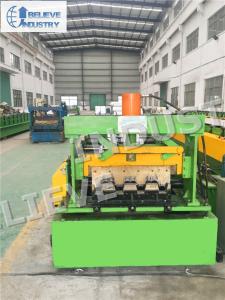 China Metal Floor Deck Roll Forming Machine , Hydraulic Cutting Type Cold Roll Former factory