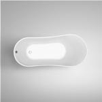 Classical 67 Inch Acrylic Soaking Tubs , Zinc Alloy Claw Foot Freestanding