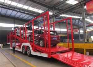 China Hydraulic Loading 2 Floors 8/10 Car Semi Trailer Within Fuwa / BPW Axle factory