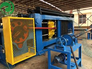 China Full Automatic Stable Gabion Mesh Machine 100*120MM Gabion Weaving Machine on sale