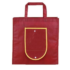 China Tear Resistant Non Woven Reusable Bags , Fold Up Tote Bag Full Color Printing factory