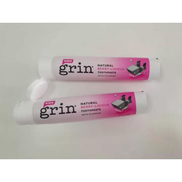Soft Touch Round 70g Offset Printing Empty Toothpaste Tubes with Flip Top Cap