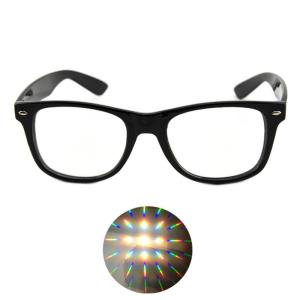 China Ultimate Diffraction Glasses - Black Rave Eyewear , Ravewear EDM Festivals factory