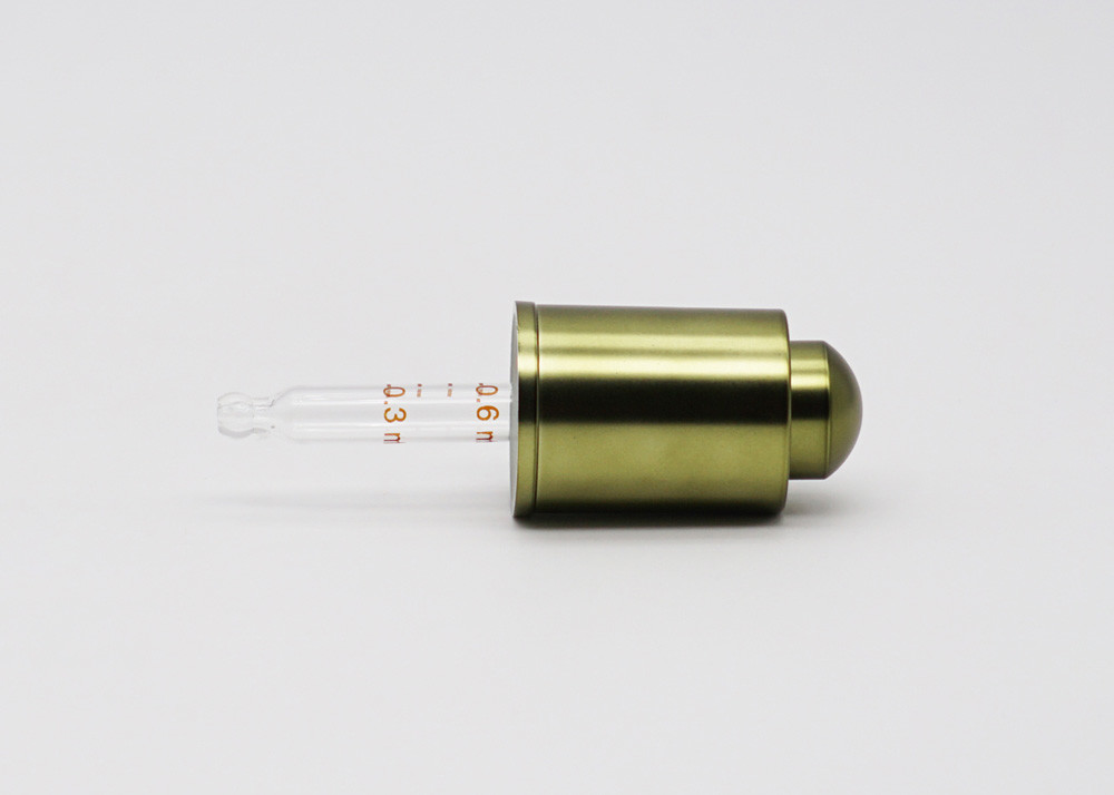 20/410 Aluminum Press Button Dropper For Skin Care