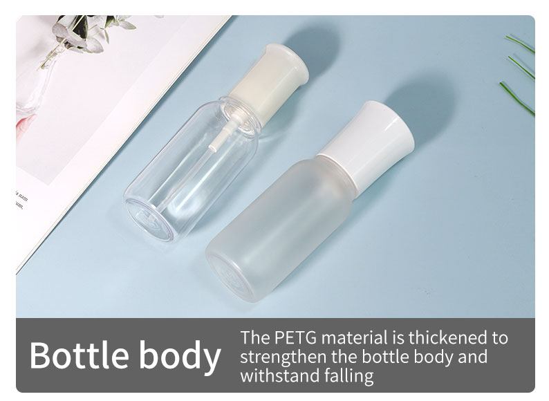 PETG Custom Plastic Bottles 60ml Cosmetics Packaging Set Luxury For Skin Care