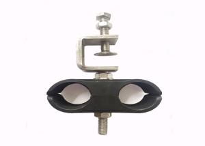 China Wind Loaded Feeder Cable Clamp , 7 / 8 In Hanger Two / Four Ways Tower Cable Clamps factory