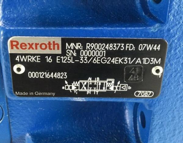 Rexroth R900248373 4WRKE16E125L-33/6EG24EK31/A1D3M 4WRKE16E125L-3X/6EG24EK31