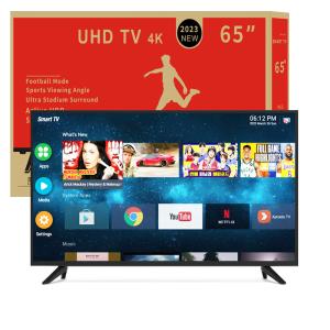 China 4K Android TV Flat Screen LED LCD OLED QLED 32 40 42 55 65 75 Inch Smart TV Television factory