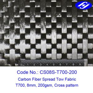 China Toray 12K 200gsm Cross Spread Tow Carbon Fiber Fabric factory