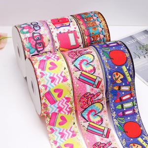 China Custom Printed Grosgrain Ribbon for Hair Bows Craft Suppliers factory