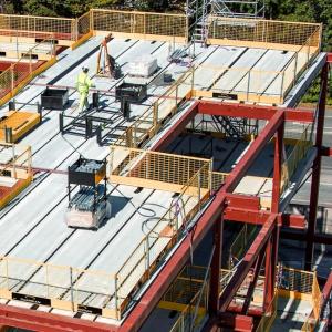 Telescoping Post Edge Protection Barrier With Pin-Lock Adjustment