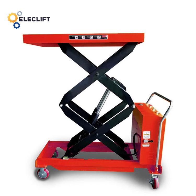 China Button Switch Hydraulic Pallet Lift Table Cart Capacity 1000lbs factory
