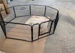 8 Panels Pet Stainless Dog Cage Crates Puppy Playpen Play Pen Exercise Cage