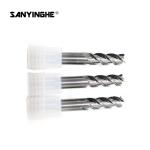 Tungsten Carbide CNC Spiral End Mill 3 Flute End Mill For Aluminum Corner Radius