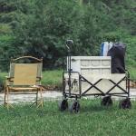 Double Oxford Cloth Detachable Folding Rolling Cart Outdoor Multifunctional