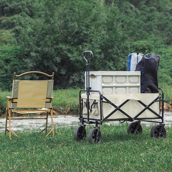 Double Oxford Cloth Detachable Folding Rolling Cart Outdoor Multifunctional