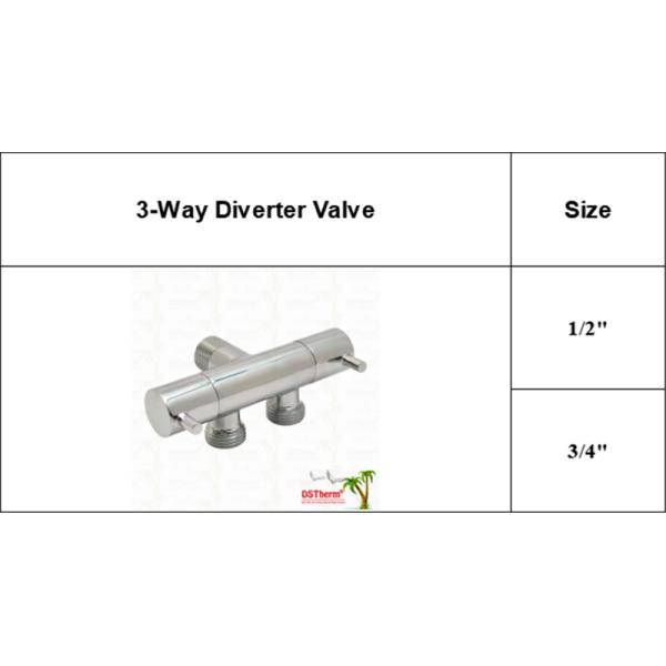 3-Way Diverter Valve Double Switch Angle Valve One-inlet Two-outlet Angle Valve Double Handle Angle Valve