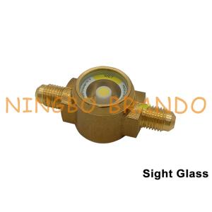 China Danfoss Type 1/4'' 3/8'' SAE Flare Sight Glass For Refrigeration on sale