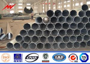 China Octogonal 40FT 138KV Steel Utility Pole for Electrical Power Transmission factory
