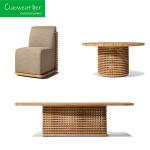 Wooden Furniture Garden Set Modern Outdoor Furniture Solid Wood Teak Courtyard