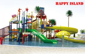 China Custom 12.5m Galvanized Steel Pool Water Slides For Amusement Park factory