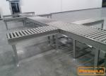 ISO DV-N Stainless Steel Expandable Gravity Roller Conveyor