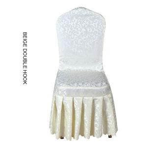 China Jacquard Polyester Hotel Wedding Banquet Chair Covers factory