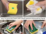 Colorful Eco Friendly Washing Up Sponge Dishwasher Safe Sponge Anti Odor