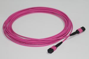 China Multimode Duplex Fiber Optic Cable APC To APC , LSZH Female Mpo Patch Cord factory