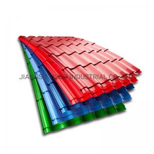 China Ral Color GI Roofing Sheet PPGI Roof Sheet G350 12 Foot Corrugated Metal Wave Type factory