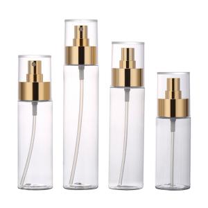 China Alcohol Transparent Plastic Spray Bottle Cylinder 40mm Diameter factory