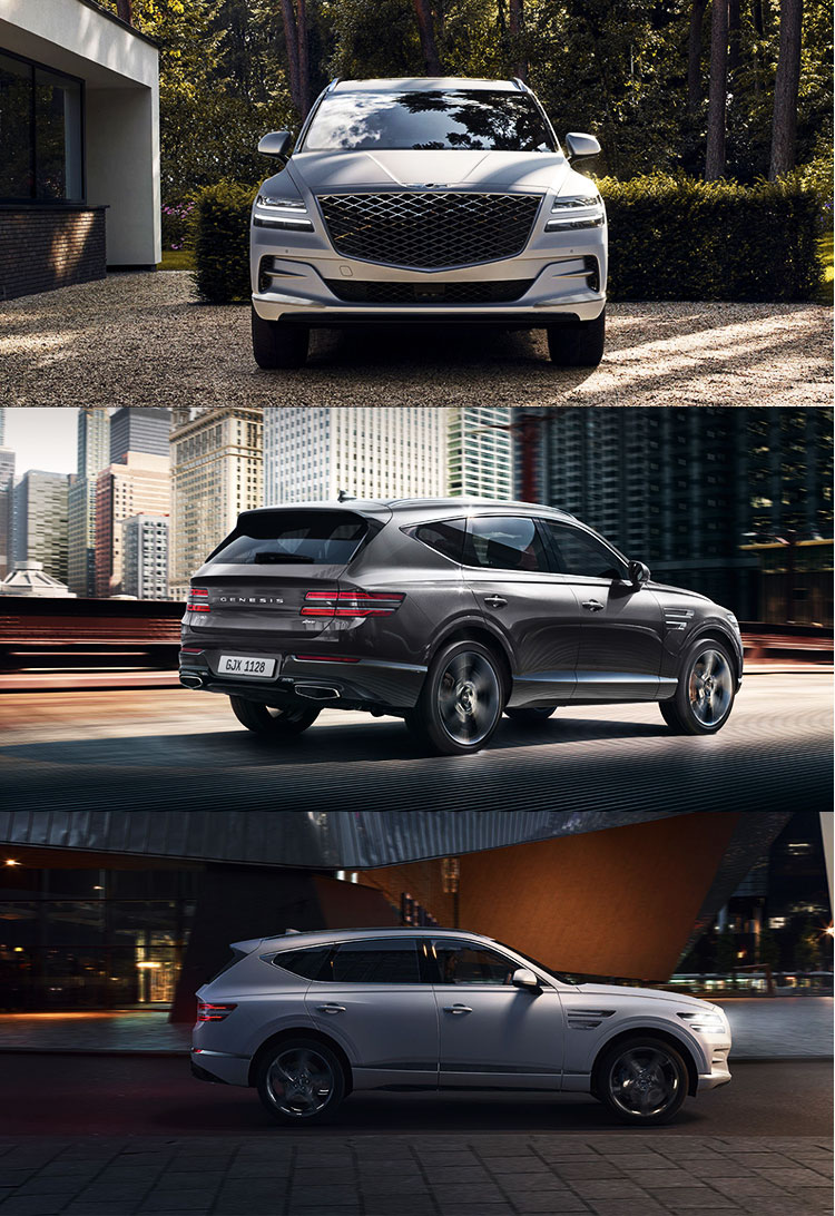 Hunday Hyun-dai Genesis GV80 Electric Car NEDC 625km LED Sedan Leather Customized Turbo Dark ACC Made Energy Vehicle