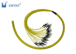China 24 Core Break Out Pigtail Fiber Optic Cable OS2 PVC / LSZH Jacket Low Insertion Loss factory