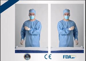 China Blue Disposable Coveralls Non Toxic For Cross Infection Prevention factory