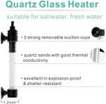 Mini Inline Quartz Glass Top Fin Aquarium Heater