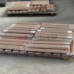 China TD02 Tempered GB QBe1.7 Beryllium Copper Round Bar Outer Diameter 15mm factory