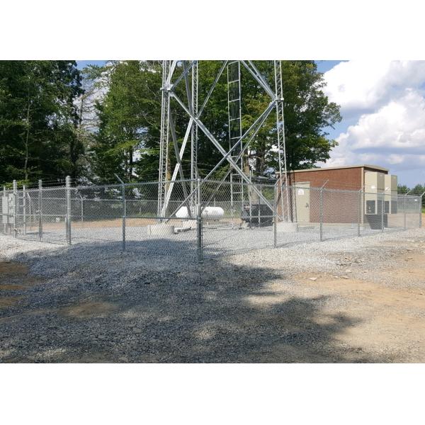 China 3mm Diameter 6 Ft Galvanized Fencing For Cell Tower Enclosure factory