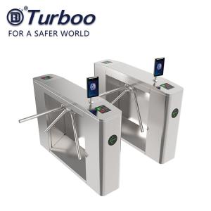 China 304 Stainless Steel Vertical Tripod Turnstile With RFID Card / Finger factory