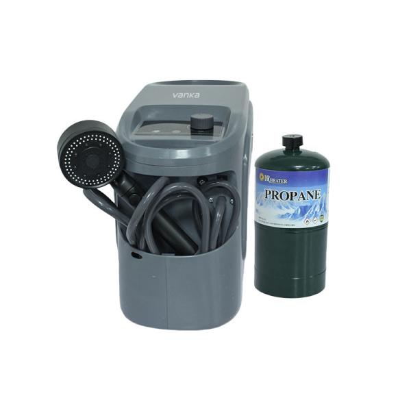 Portable Flue Camping Water Heater Compact Lightweight Outdoor LPG Gas Water