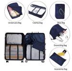 Underwear Travel Packing Pods Adult Unisex 8pcs Navy Blue Color