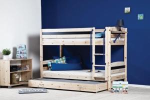 China modern bunk bed pine wood factory