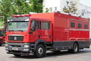 China SINOTRUK SITRAK Heavy Duty Fire Vehicle 228 KW With Cooking Utensils factory