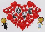 Wedding Balloon Party Decorations , Golden Happy Birthday Balloon Banner
